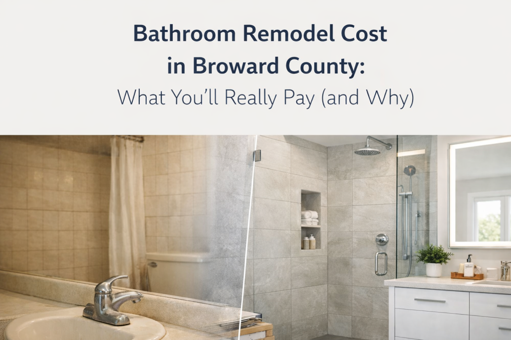 Bathroom Remodel Cost in Broward County